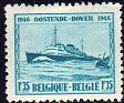 Belgium 1946 Transports 35 F Blue Scott 368. Belgica 1946 Scott 368 Barco. Uploaded by susofe